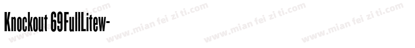 Knockout 69FullLitew字体转换